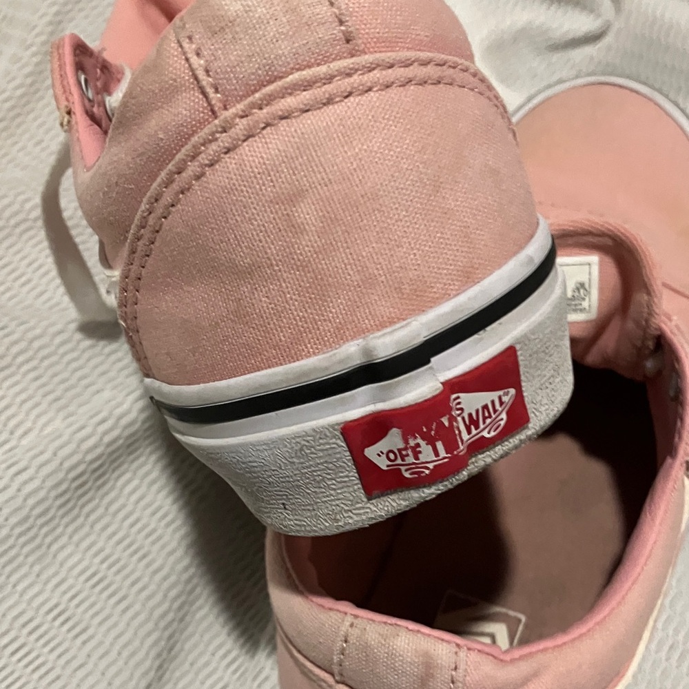 Vans Women's Blush Pink Canvas Sneakers - Picture 8 of 9